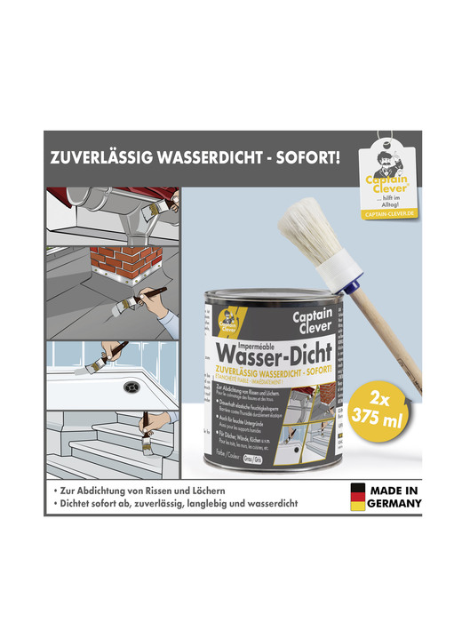 Gartenpflege - Captain Clever Wasserdich dauerelastische Dichtungsmasse, in Farbe GRAU Ansicht 1