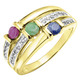 Ringe - Farbenprächtige Eleganz: Damenring mit echten Edelsteinen, in Größe 160 bis 220, in Farbe  – Ansicht 2