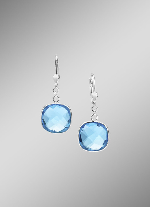 Ohrschmuck - Eleganz, die sich bewegt: Ohrringe mit beh. Quarz, in Farbe  Ansicht 1