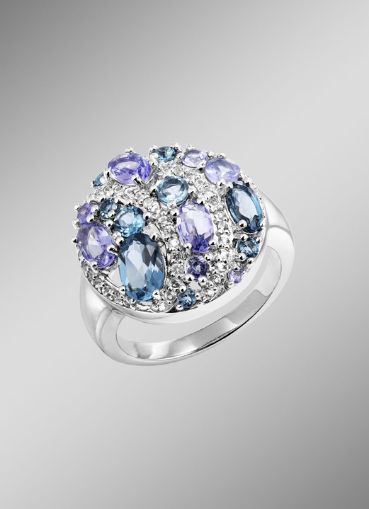 Ringe - Damenring für zeitlose Schönheit im Zeichen des Blauen, in Größe 160 bis 220, in Farbe  Ansicht 1