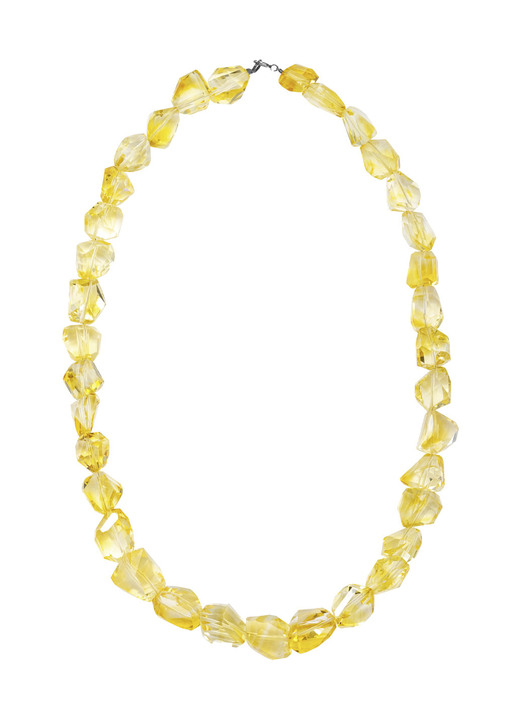 Halsketten - Strahlende Eleganz: Halskette mit echt Lemonquarz, in Farbe  Ansicht 2