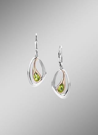 Stilvolle Raffinesse: Ohrringe mit echt Peridot