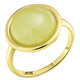 Ringe - Vergoldeter Damenring mit grünem Aventurin, in Größe 170 bis 200, in Farbe  – Ansicht 2