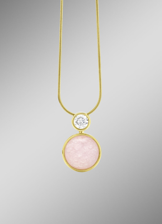 Anhänger - Verführerische Eleganz: Anhänger mit rosa Chalcedon, in Farbe  Ansicht 1