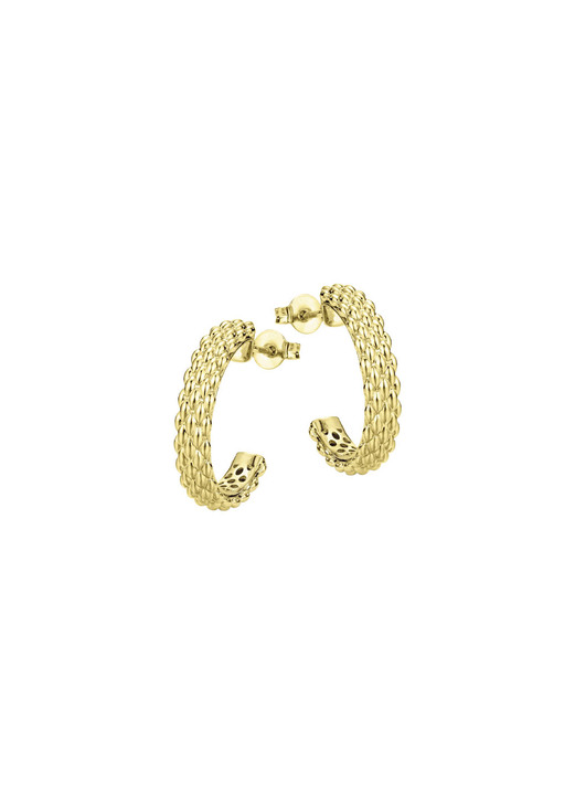 Ohrschmuck - Zeitlose Creolen in feinstem Gold, in Farbe  Ansicht 3