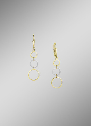 Elegante Kreationen: Ohrringe mit synth. Zirkonia