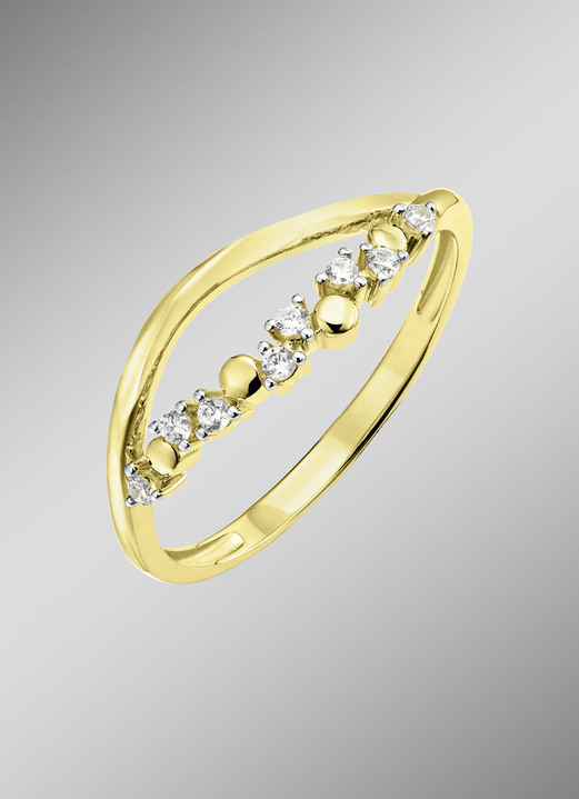 Ringe - Zeitlose Eleganz: Damenring mit synth. Zirkonia, in Größe 160 bis 220, in Farbe  Ansicht 1
