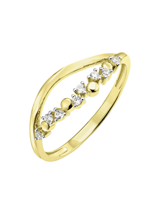 Ringe - Zeitlose Eleganz: Damenring mit synth. Zirkonia, in Größe 160 bis 220, in Farbe  Ansicht 2