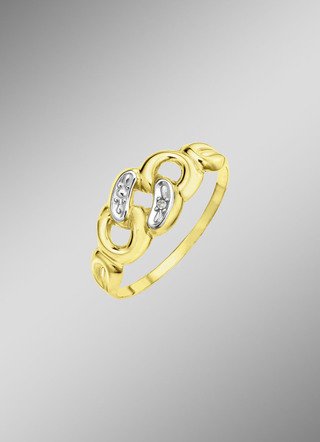Eleganter Damenring im Panzerketten-Design