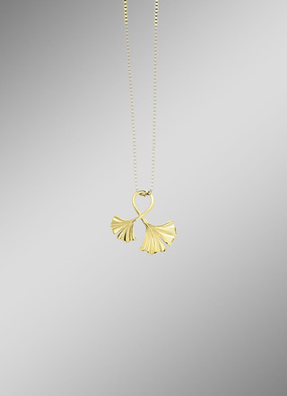 Eleganter Ginkgoblatt-Anhänger