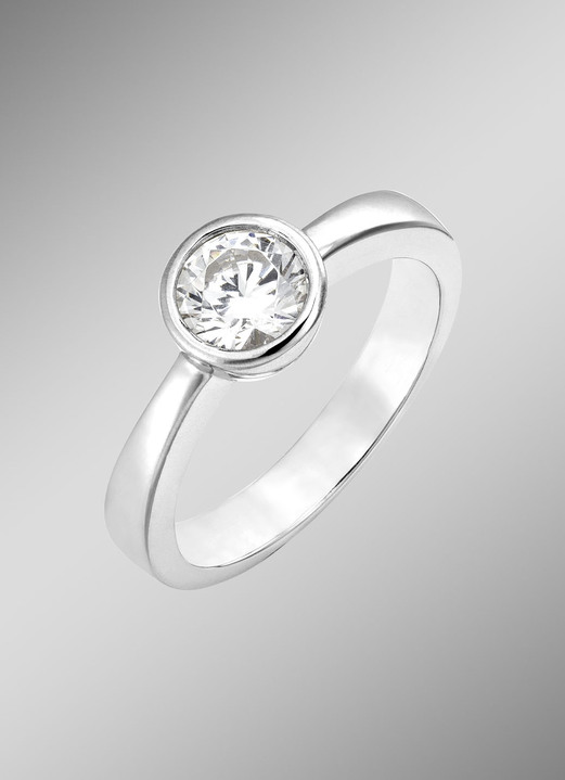 Ringe - Zauberhafter Damenring mit synth. Zirkonia, in Größe 160 bis 220, in Farbe  Ansicht 1
