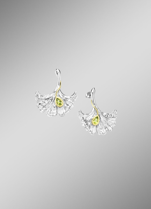 Ohrschmuck - Ohrstecker mit Peridot, in Farbe  Ansicht 2