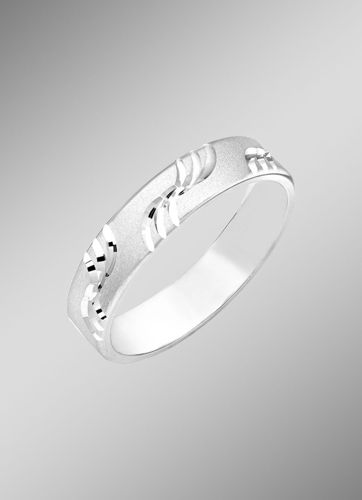 Ringe - Partnerring mit Diamantmuster, in Größe 160 bis 240, in Farbe  Ansicht 1