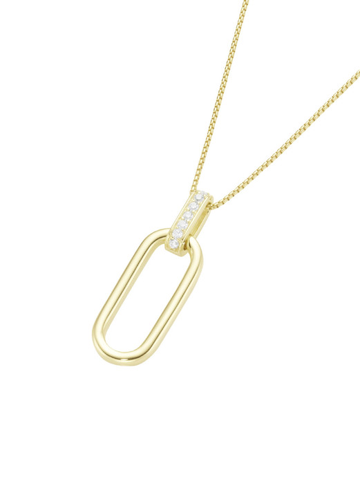 Anhänger - Vergoldeter Anhänger mit Kette, in Farbe  Ansicht 2