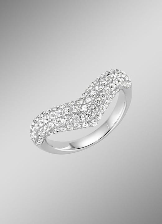 Ringe - Damenring mit Zirkonia, in Größe 160 bis 190, in Farbe  Ansicht 1