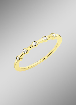 Luxuriöser Damenring aus Gold mit Brillanten