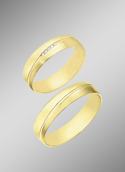 Trauringe - Edler Trauring glänzend/mattiert, in Größe 160 bis 240, in Farbe  Ansicht 3