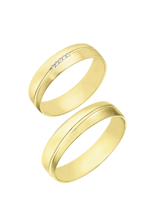 Trauringe - Edler Trauring glänzend/mattiert, in Größe 160 bis 240, in Farbe  Ansicht 4