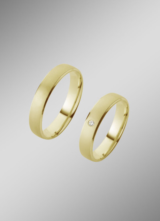 Eleganter Trauring in Gold