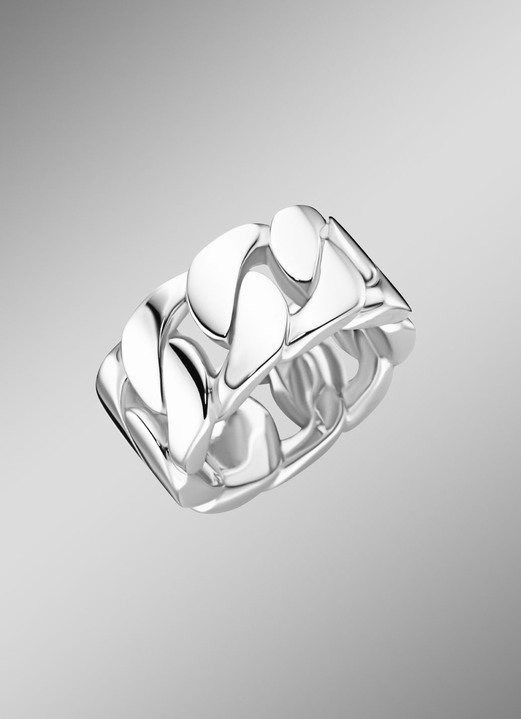 Ringe - Stilvoller Herrenring im Panzerketten-Design, in Größe 190 bis 220, in Farbe  Ansicht 1