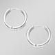 Herren-Modeschmuck - Glänzende Klappcreolen in edlem Silber – Ansicht 2 Herren-Modeschmuck - Glänzende Klappcreolen in edlem Silber, in Farbe  – Ansicht 2