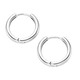 Herren-Modeschmuck - Glänzende Klappcreolen in edlem Silber – Ansicht 4 Herren-Modeschmuck - Glänzende Klappcreolen in edlem Silber, in Farbe  – Ansicht 4