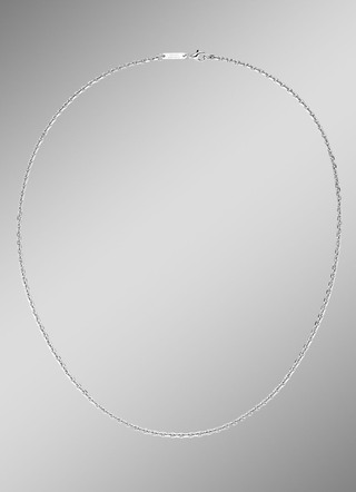 Diamantierte Ankerkette in edlem Silber