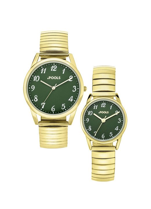 Quartzuhren - Quartz-Partneruhr, in Farbe , in Ausführung Herrenuhr Ansicht 6