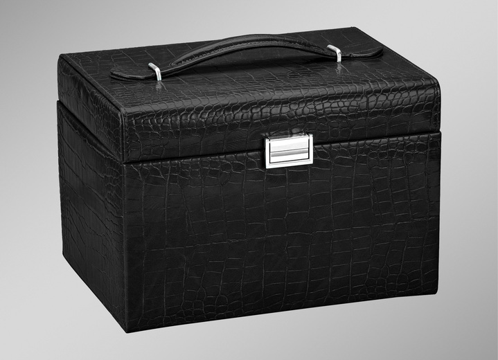 Accessoires - Wunderschöner Schmuckkoffer, in Farbe SCHWARZ Ansicht 2