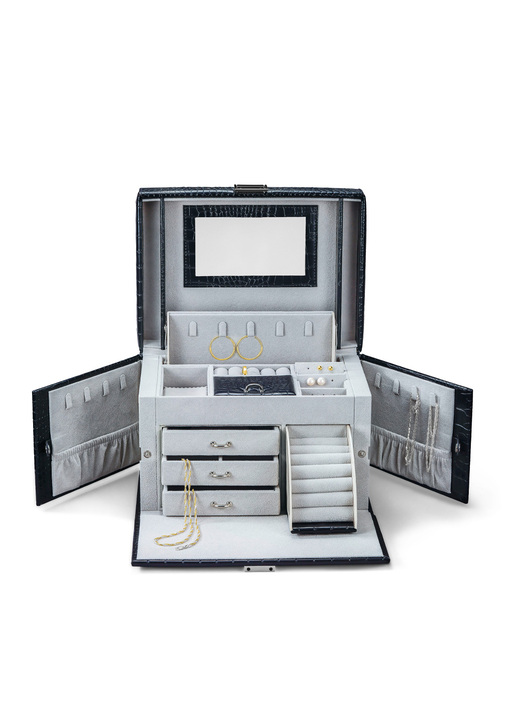 Accessoires - Wunderschöner Schmuckkoffer, in Farbe SCHWARZ Ansicht 4