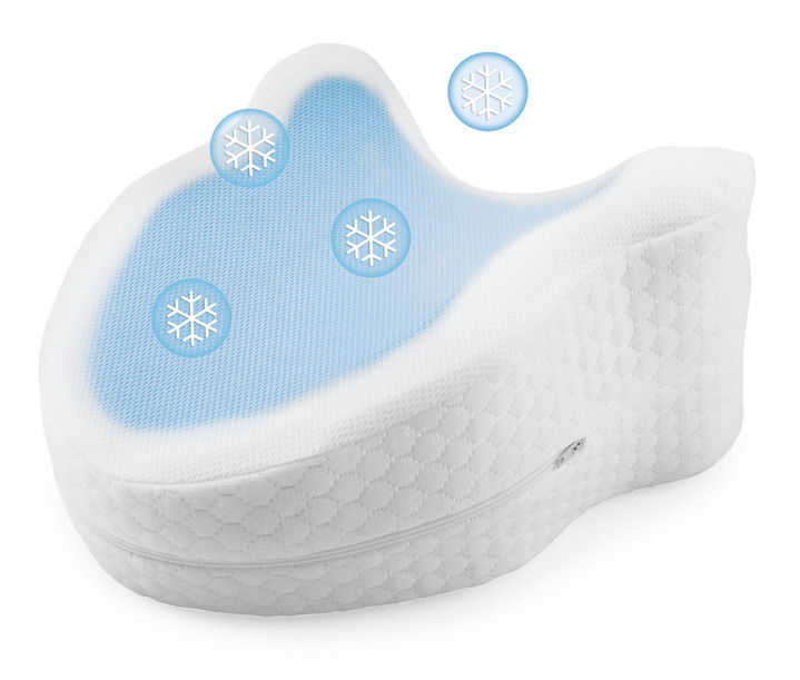 Gesunder Schlaf - Cool Touch Kniekissen , in Farbe WEISS Ansicht 1