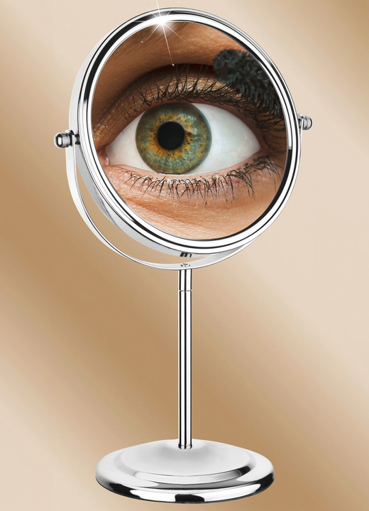 Kosmetik - Schmink-Spiegel mit 700% Vergrößerung Ansicht 2 Kosmetik - Schmink-Spiegel mit 700% Vergrößerung, in Farbe SILBER Ansicht 2