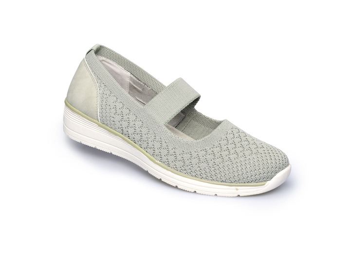 Pumps & Ballerina - Bequem-Ballerina mit Soft-Touch-Sohle, in Größe 036 bis 041, in Farbe RAUCHBLAU Ansicht 3