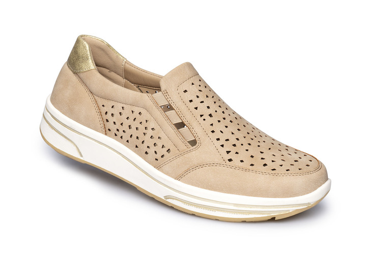 Slipper & Schnürschuhe - Bequemer Halbschuh mit Soft-Touch-Sohle, in Größe 036 bis 041, in Farbe BLAU Ansicht 2