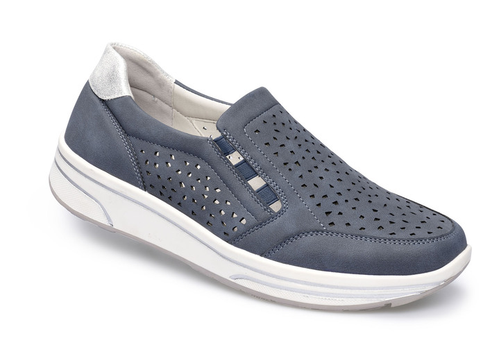 Damenmode - Bequemer Halbschuh mit Soft-Touch-Sohle, in Größe 036 bis 041, in Farbe BLAU Ansicht 1