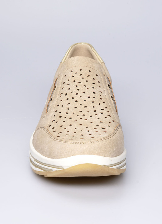 Slipper & Schnürschuhe - Bequemer Halbschuh mit Soft-Touch-Sohle, in Größe 036 bis 041, in Farbe BLAU Ansicht 3