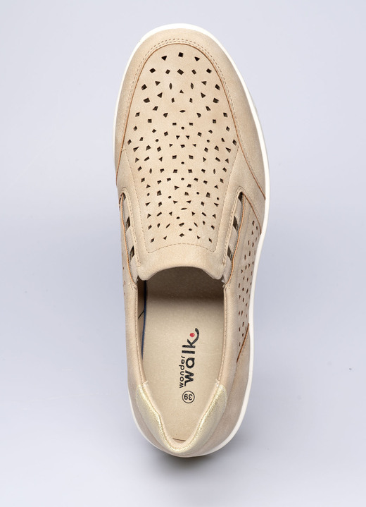 Slipper & Schnürschuhe - Bequemer Halbschuh mit Soft-Touch-Sohle, in Größe 036 bis 041, in Farbe BLAU Ansicht 4