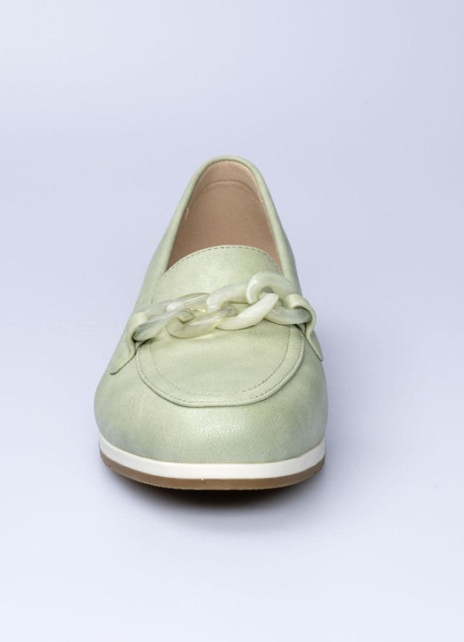 Slipper & Schnürschuhe - Bequemer Slipper in  Veloursleder-Optik Ansicht 4 Slipper & Schnürschuhe - Bequemer Slipper in  Veloursleder-Optik, in Größe 036 bis 041, in Farbe BEIGE Ansicht 4