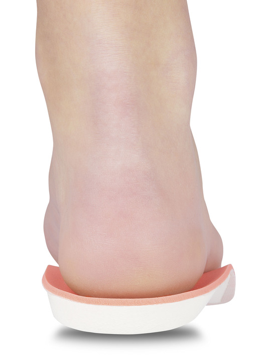 Schuheinlagen - Fersenentlastungspolster, in Größe 001 bis 006, in Farbe LACHS-WEISS Ansicht 3
