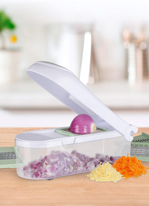 Messer & Schneidgeräte - 3in1 Multi-Schneider inkl. 6 Klingeneinsätze, in Farbe WEISS-GRÜN Ansicht 3