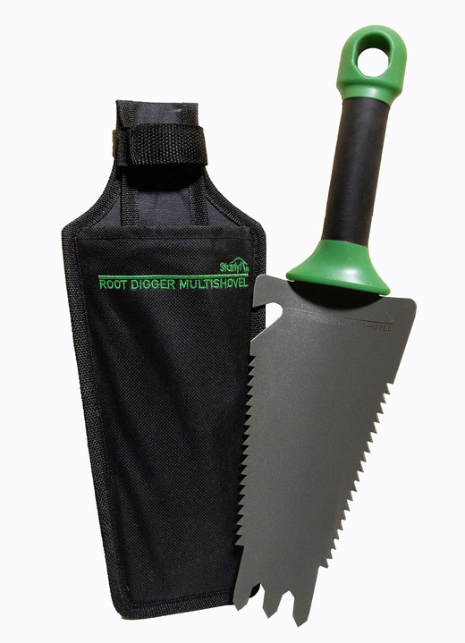 Gartenpflege - Mehrzweck-Schaufel Root Digger, in Farbe GRAU-GRÜN-SCHWARZ Ansicht 1