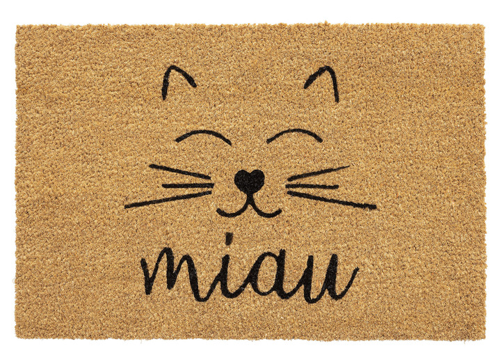 Fußmatten - Fußmatte aus 100% Kokos, in Farbe NATUR-SCHWARZ Ansicht 2