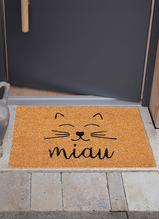 Fußmatten - Fußmatte aus 100% Kokos, in Farbe NATUR-SCHWARZ – Farbe NATUR-SCHWARZ – Ansicht 