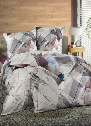 Bettwäschegarnituren - Bettwäsche-Garnitur in Mako-Satin Qualität, in Farbe TAUPE