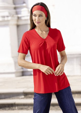 Shirt mit Kellerfalte in 2 Farben