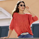 Basics - Pullover mit edlen Glitzerakzenten – Farbe ORANGE – Ansicht 1 Basics - Pullover mit edlen Glitzerakzenten, in Größe L(44/46) bis XS(32/34), in Farbe ORANGE – Farbe ORANGE – Ansicht 1
