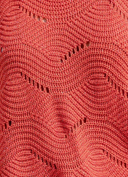 Basics - Pullover mit edlen Glitzerakzenten Ansicht 4 Basics - Pullover mit edlen Glitzerakzenten, in Größe L(44/46) bis XS(32/34), in Farbe ORANGE Ansicht 4