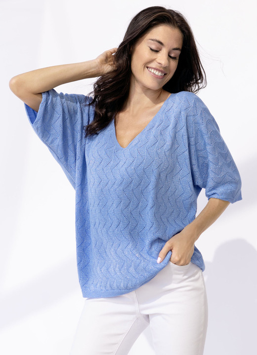 Basics - Pulli in sehr weicher Qualität Basics - Pulli in sehr weicher Qualität, in Größe L(44/46) bis XS(32/34), in Farbe BLEU