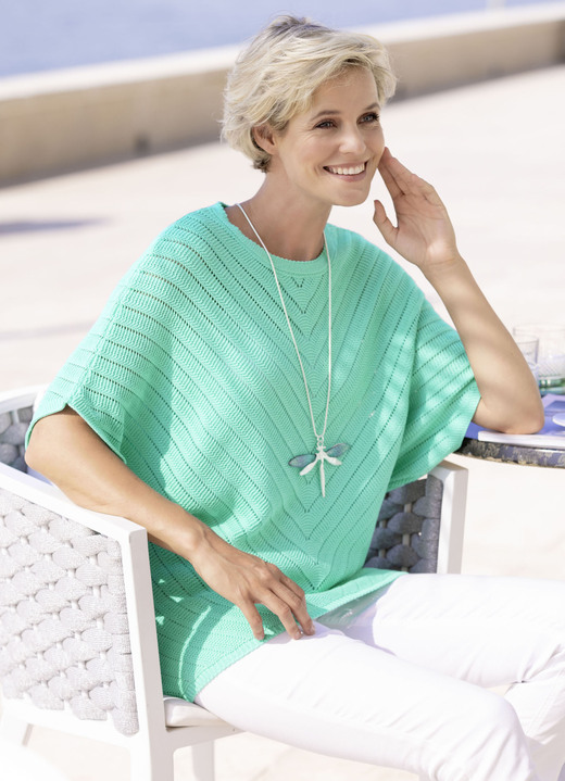 Basics - Pulli in Fledermausform Ansicht 5 Basics - Pulli in Fledermausform, in Größe 036 bis 052, in Farbe OLIV Ansicht 5