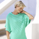 Basics - Pulli in Fledermausform – Farbe MINT – Ansicht 1 Basics - Pulli in Fledermausform, in Größe 036 bis 052, in Farbe OLIV – Farbe MINT – Ansicht 1